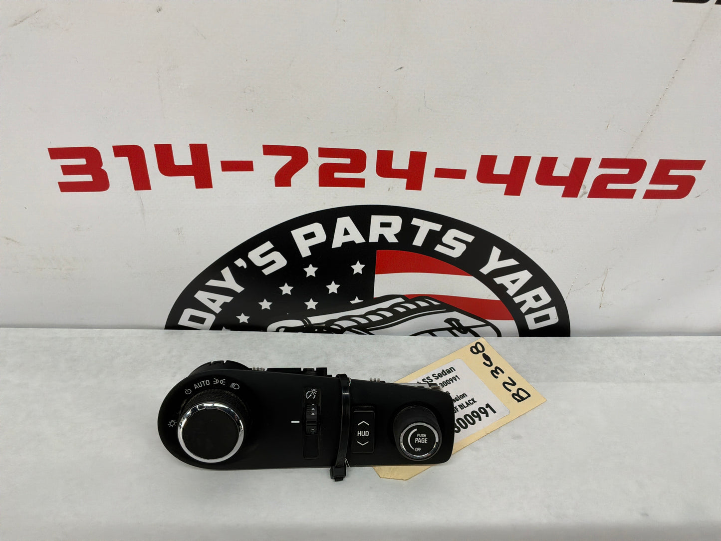 2017 Chevy SS Sedan Head Light Lamp Control Switch Button OEM