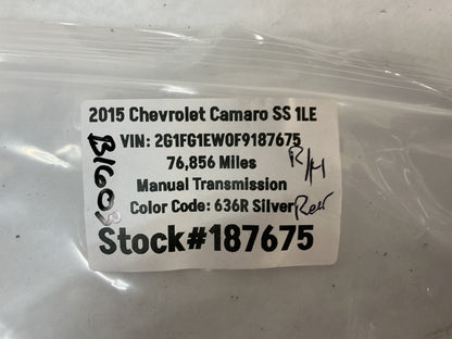 2015 Chevrolet Camaro SS 1LE Rh rear marker light