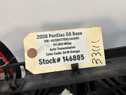 2008 Pontiac G8 Base Radiator Electric Coolant Cooling Fans Assembly OEM