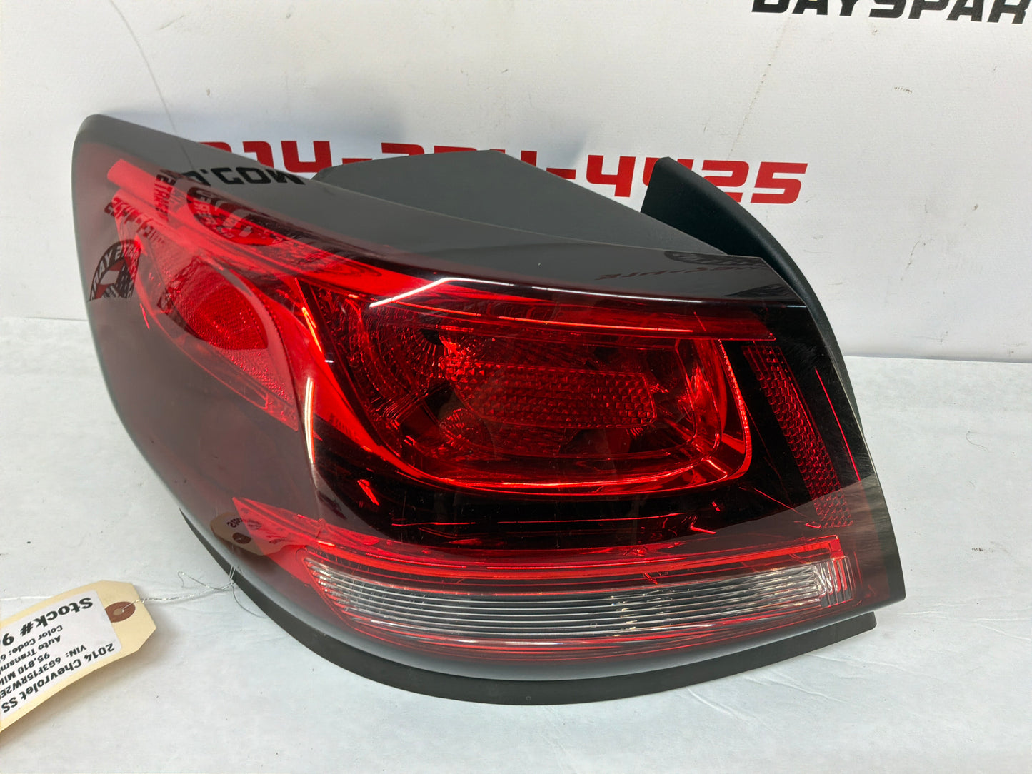 2014 Chevy SS Sedan LH Driver Outer Tail Light Taillight Stop Lamp OEM