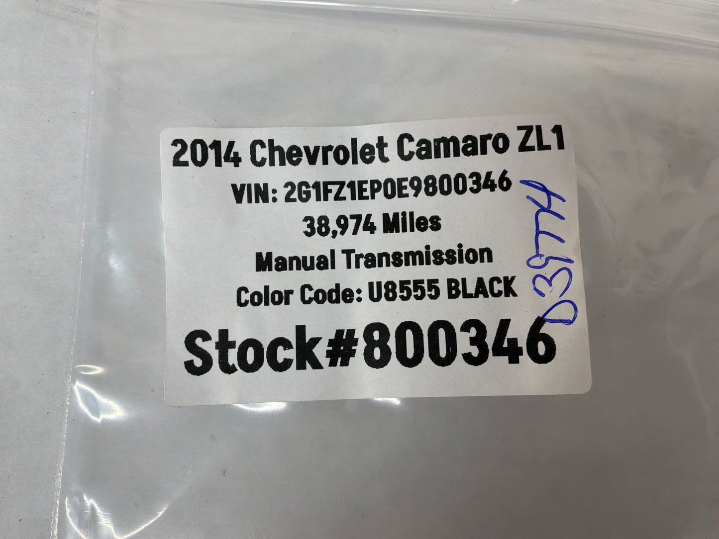 2014 Chevy Camaro ZL1 Trunk Cargo Net w/ Hooks Hardware OEM