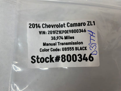 2014 Chevy Camaro ZL1 Trunk Cargo Net w/ Hooks Hardware OEM