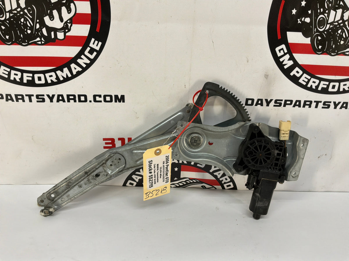 2006 Pontiac GTO RH Passenger Window Regulator Motor OEM