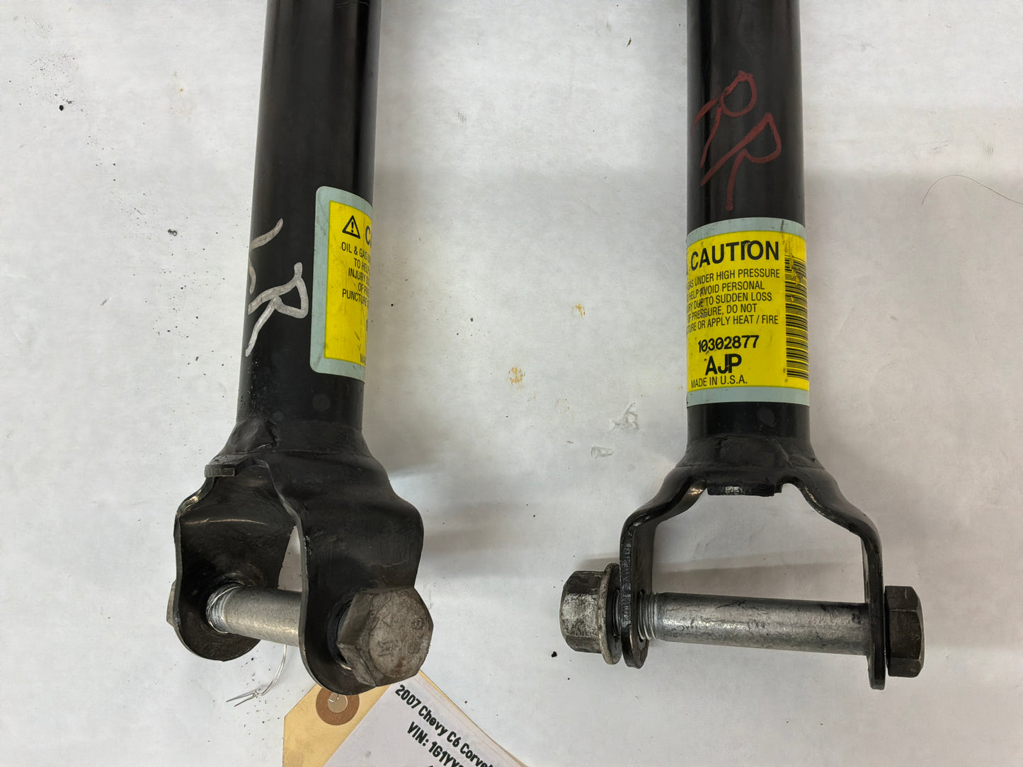 2007 C6 Corvette Convertible RH & LH Rear Suspension Shock Absorber Strut OEM