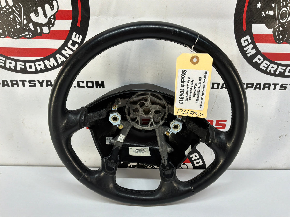 2002 Chevy C5 Corvette Convertible Steering Wheel Black Leather OEM