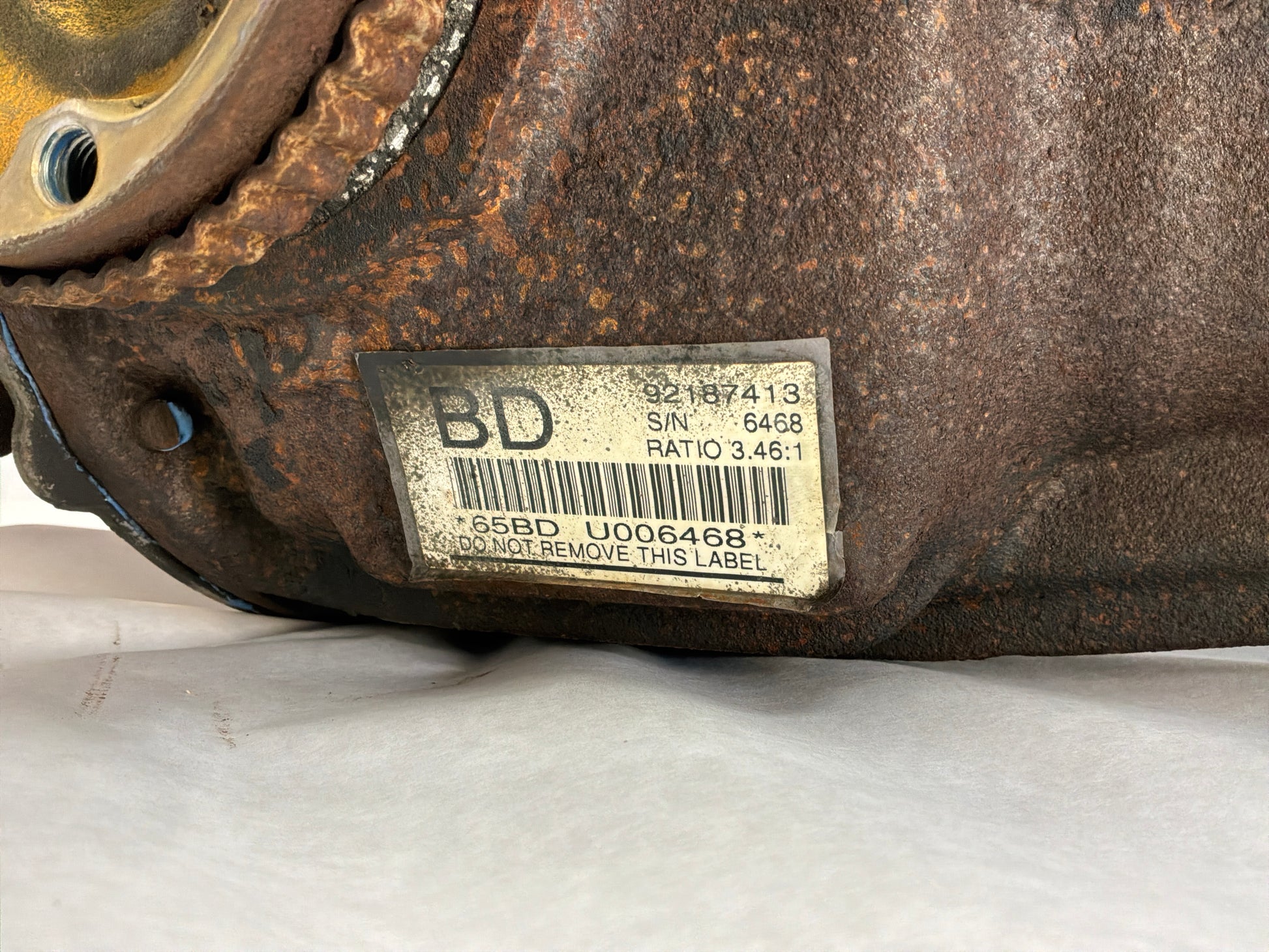 Rear diff - Day's Parts Yard