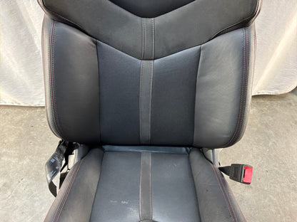2017 Chevy SS Sedan RH Passenger Front Seat Black Leather Alcantara Suede OEM