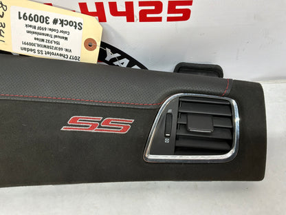 2017 Chevy SS Sedan RH Passenger Black Suede Dash Trim Panel Insert OEM