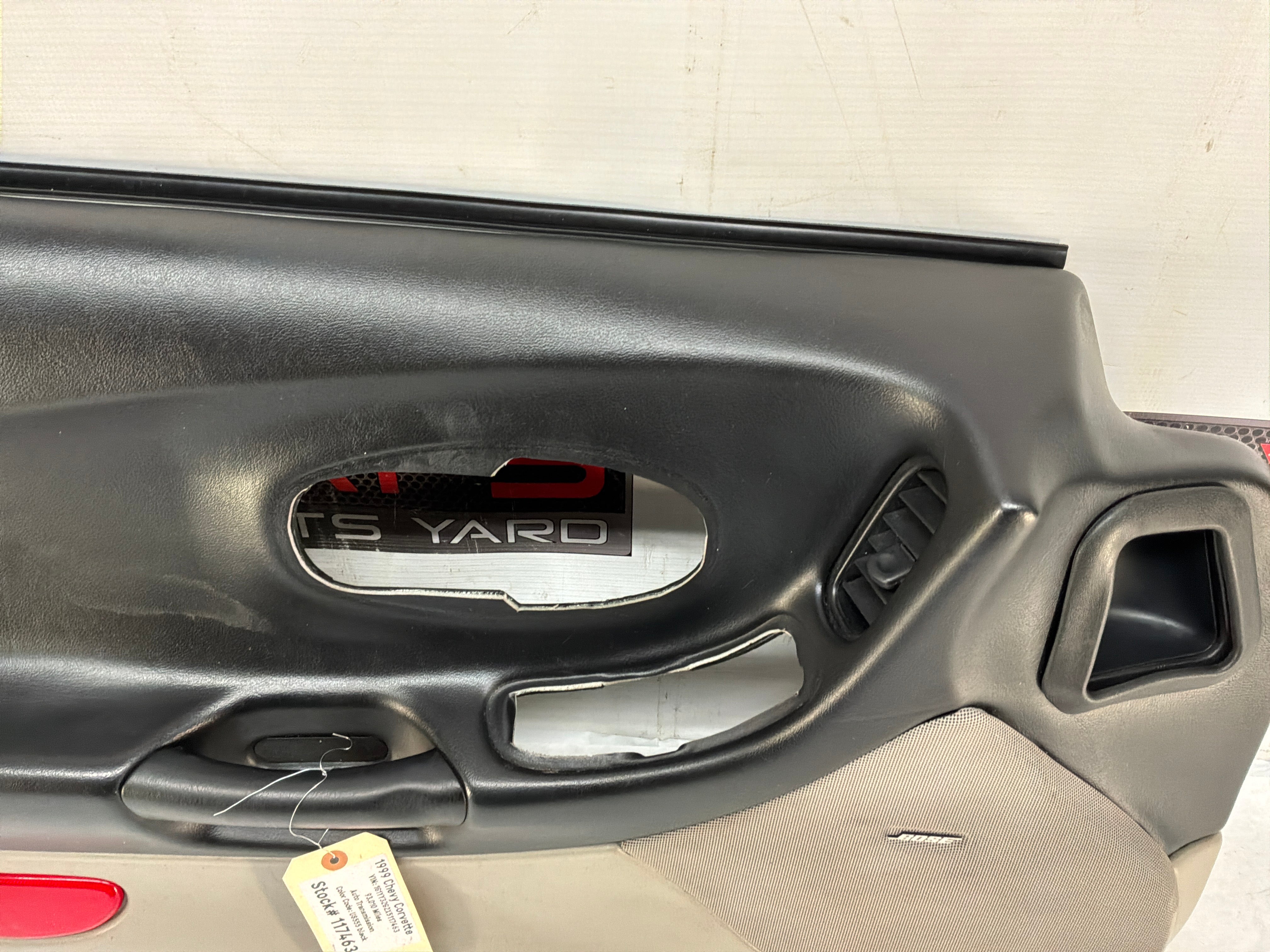 1999 Chevy C5 Corvette LH Driver Front Interior Door Panel OEM