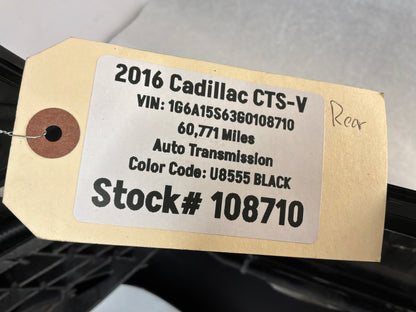 2016 Cadillac CTS-V Complete Rear Bumper Black OEM