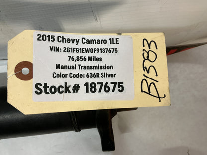 2015 Chevrolet Camaro SS 1LE Driveshaft Drive Propeller Shaft Line OEM