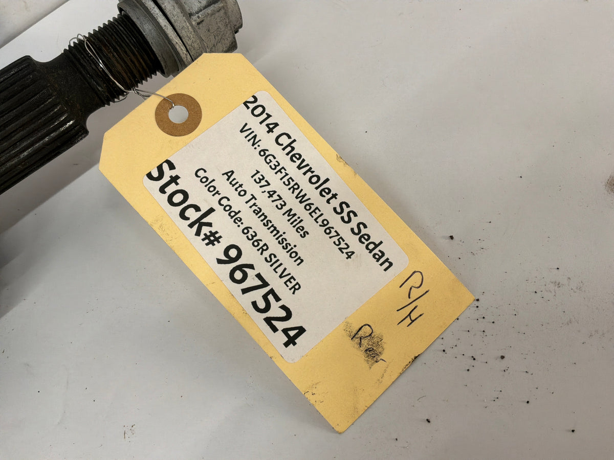 2014 Chevy SS Sedan RH Passenger Rear CV Axle Half Shaft OEM