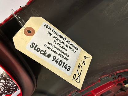 2014 Chevy SS Sedan Rear Bumper Cover Red OEM