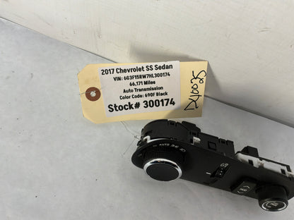 2017 Chevy SS Sedan Head Light Lamp Control Switch Button OEM