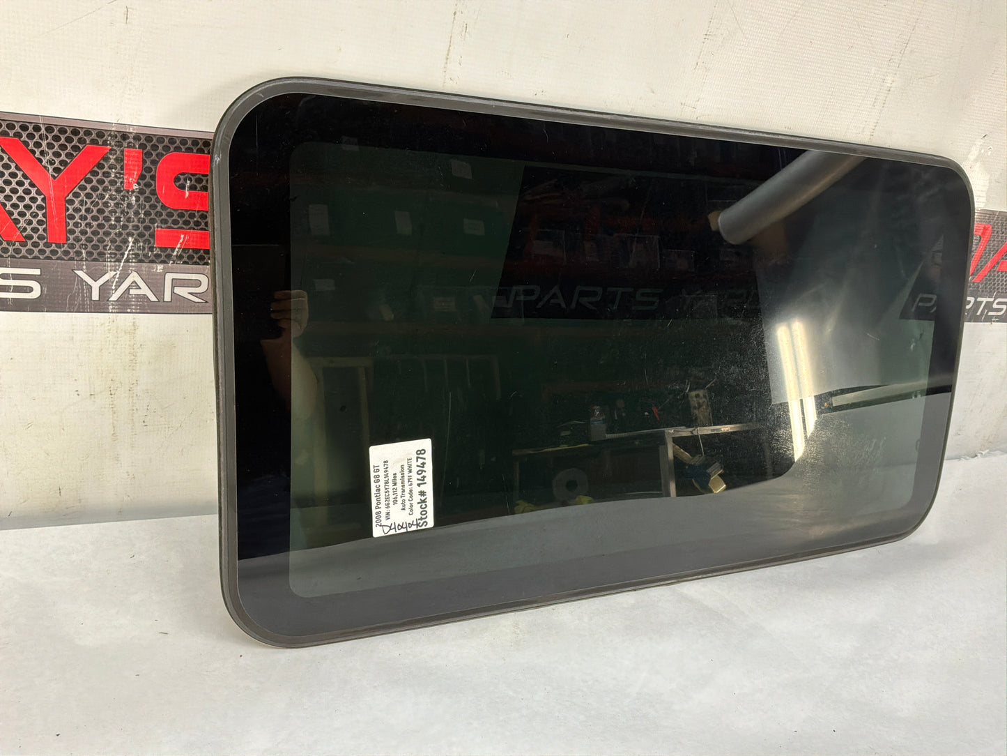 2008 Pontiac G8 GT Sunroof Sun Moon Roof Glass OEM