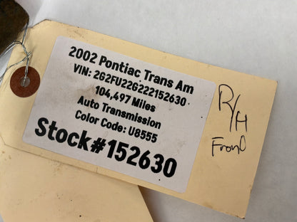 2002 Pontiac Trans Am WS6 RH Passenger Front Suspension Spindle Knuckle Hub OEM