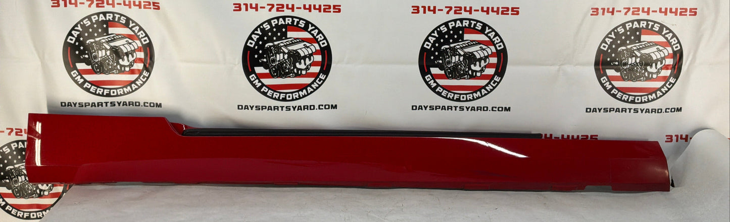 2013 Chevy Camaro 1LE RH Passenger Rocker Molding Side Skirt Panel Red OEM