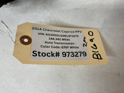 2014 Chevy Caprice PPV Factory Cold Air Intake OEM