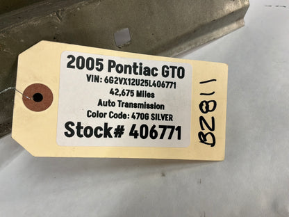 2005 Pontiac GTO LH Driver Front Fender Red OEM