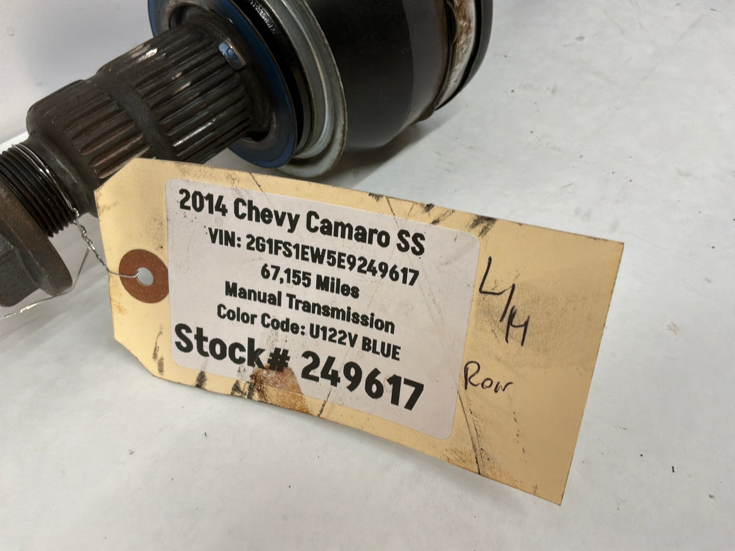 2014 Chevy Camaro SS LH Driver CV Axle Half Shaft OEM