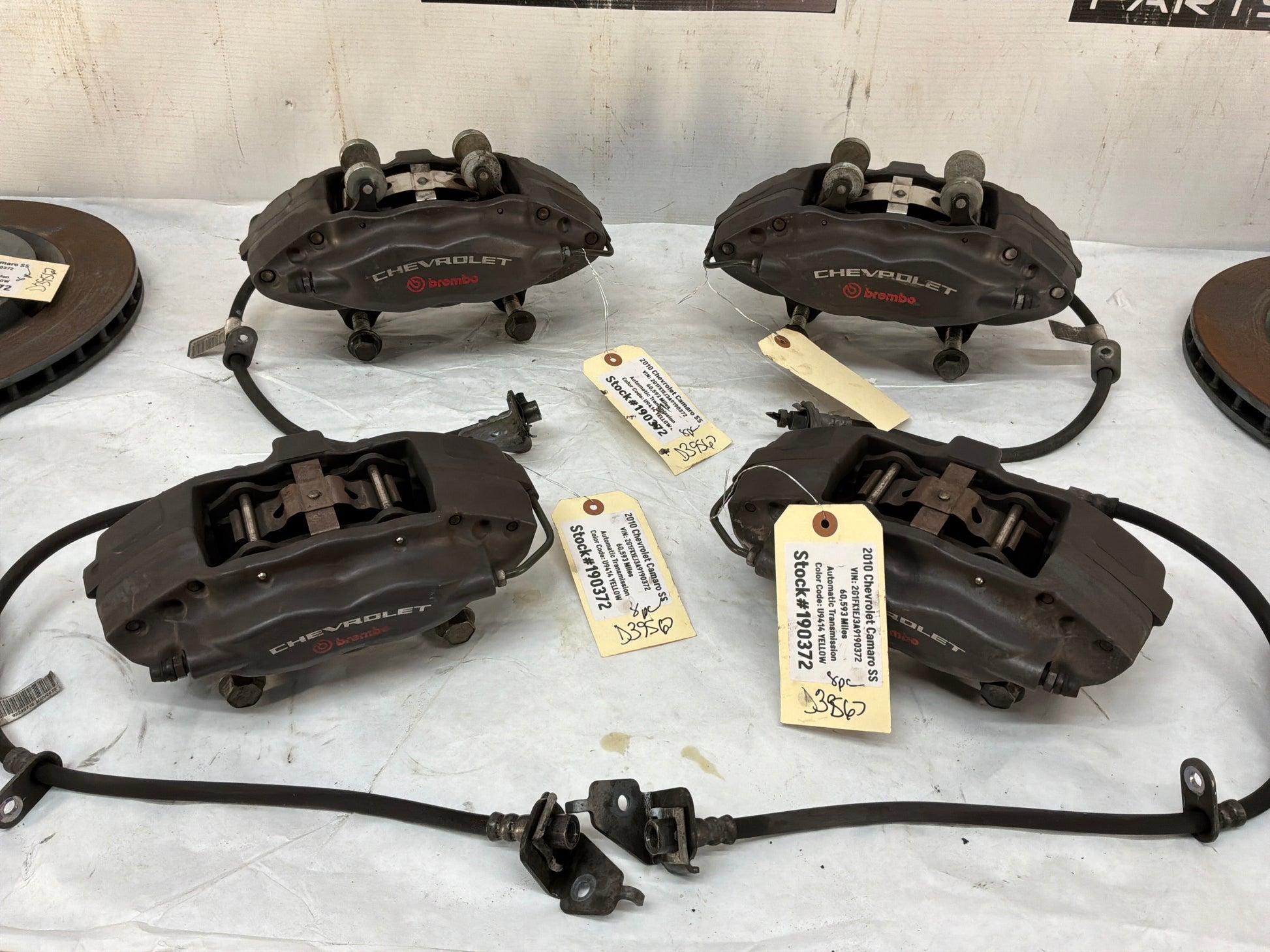 Front and rear brembo calipers and rotors - Day's Parts Yard