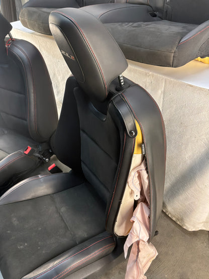 2013 Chevy Camaro ZL1 Seats Fronts & Rears Recaro Leather and Suede OEM