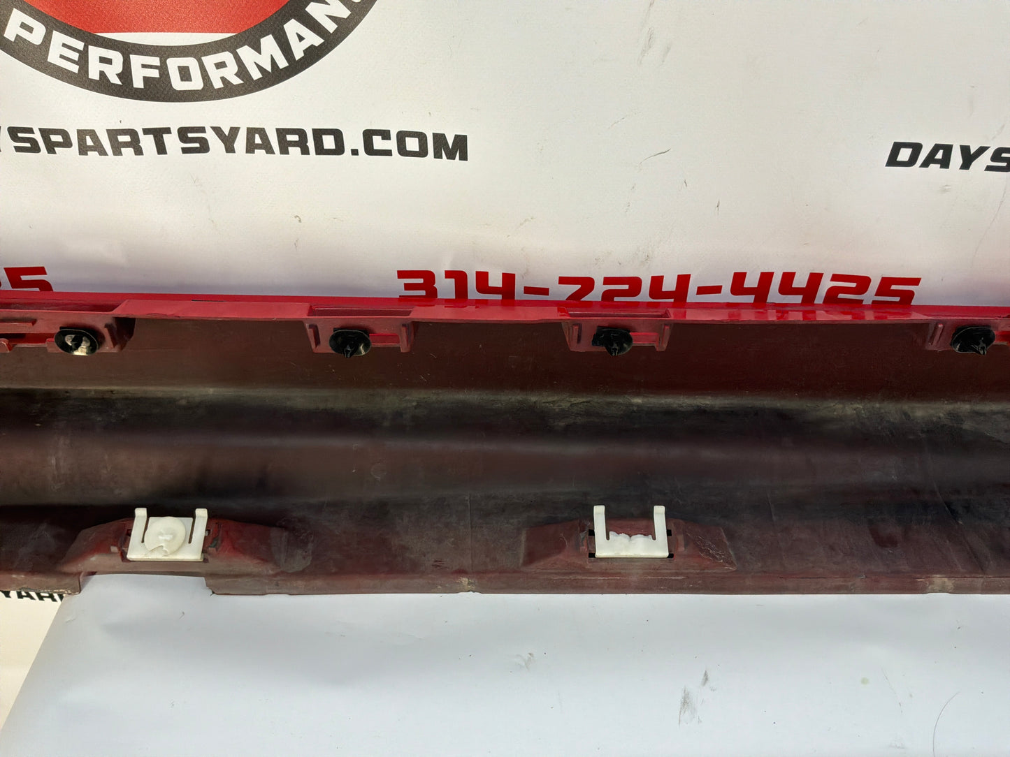 2008 Pontiac G8 GT LH Driver Rocker Molding Side Skirt Panel Trim Red OEM