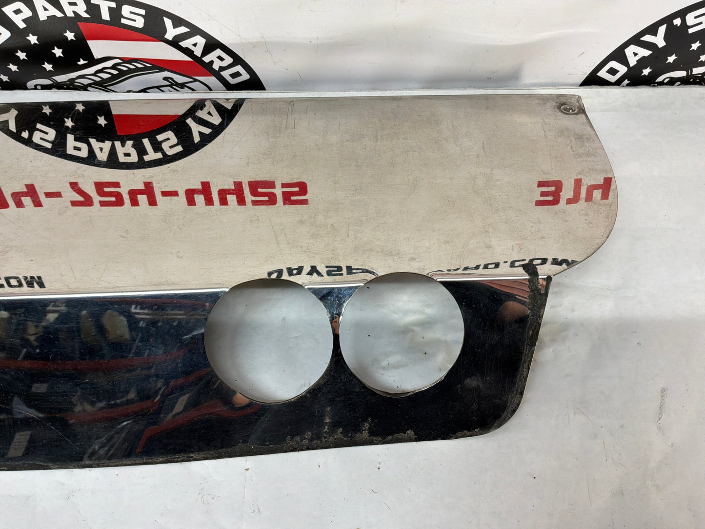2007 C6 Corvette Convertible Stainless Steal Exhaust Filler Panel OEM