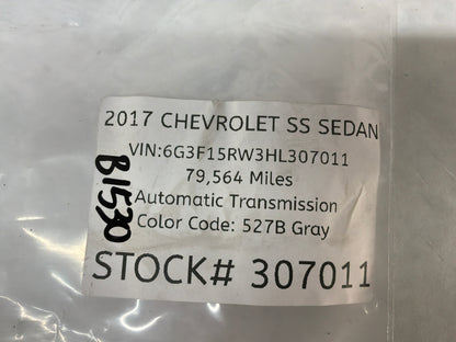 2017 Chevrolet SS Sedan MAF Mass Air Flow Sensor OEM