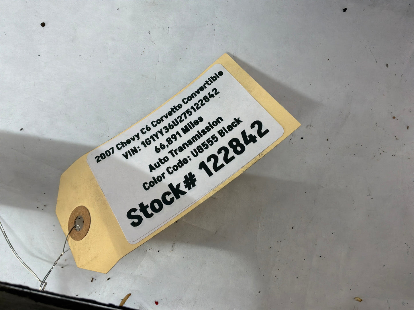 2007 C6 Corvette Convertible Stainless Steal Exhaust Filler Panel OEM