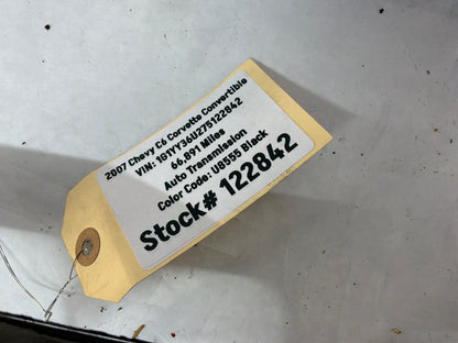 2007 C6 Corvette Convertible Stainless Steal Exhaust Filler Panel OEM