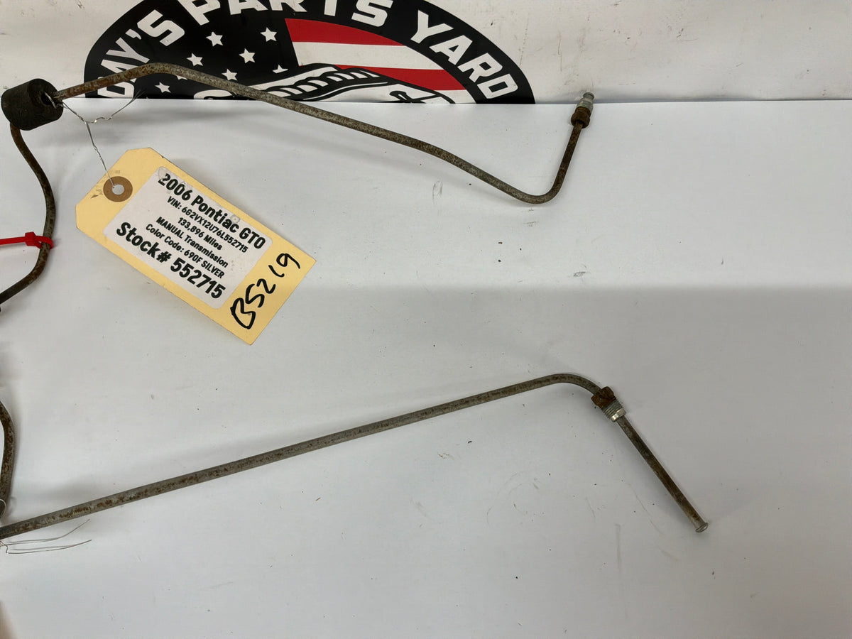 2006 Pontiac GTO RH & LH Rear Suspension Control Arm Hard Brake Lines Tubes Hoses OEM