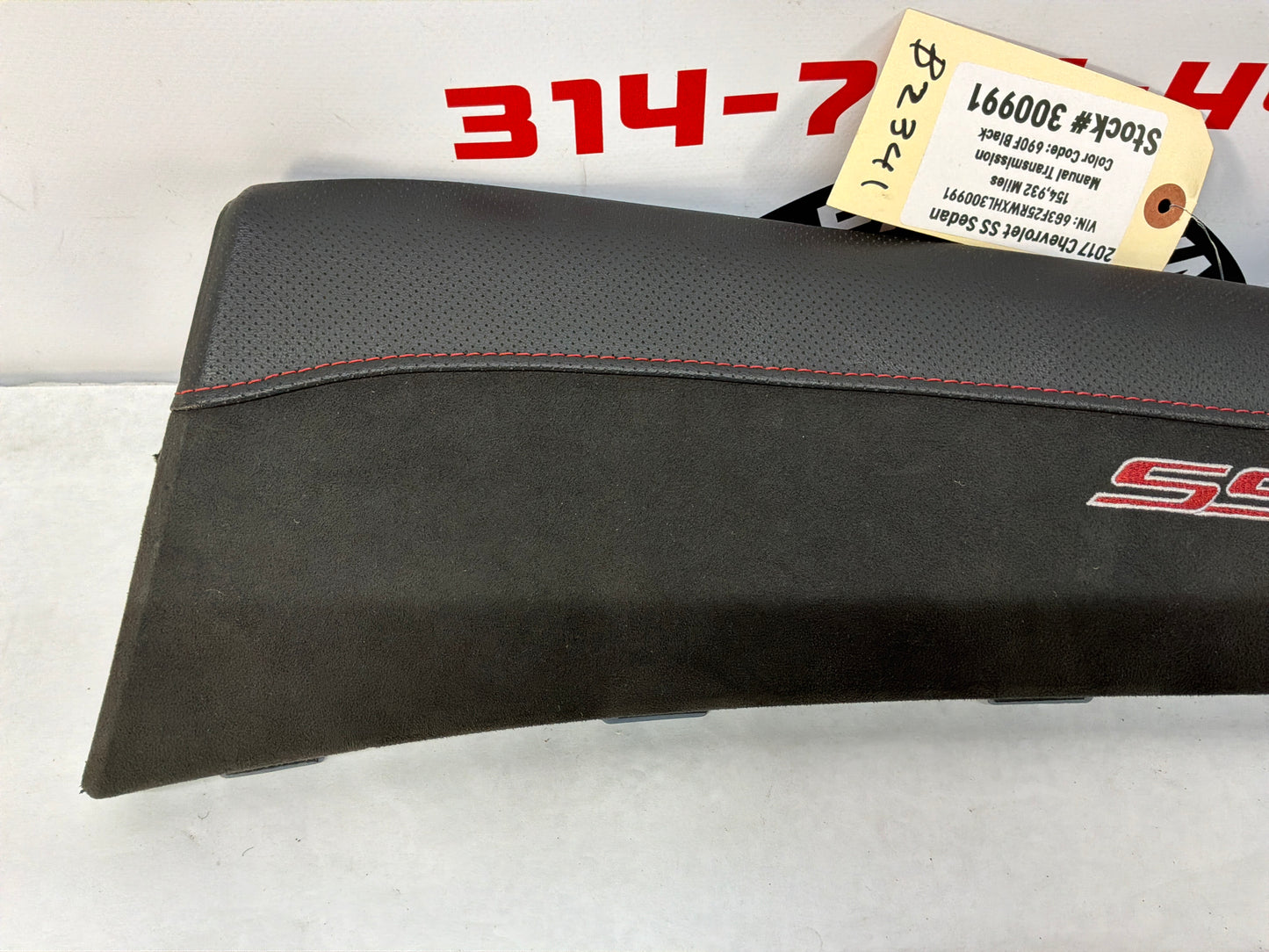 2017 Chevy SS Sedan RH Passenger Black Suede Dash Trim Panel Insert OEM