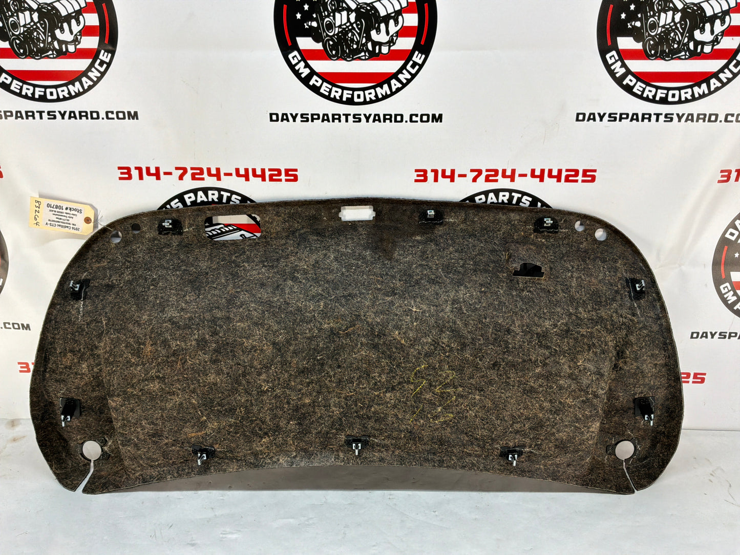 2016 Cadillac CTS-V Trunk Deck Lid Liner Carpet Felt OEM