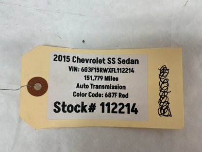 2015 Chevy SS Sedan 3pc Applique Dash Panel Trims OEM