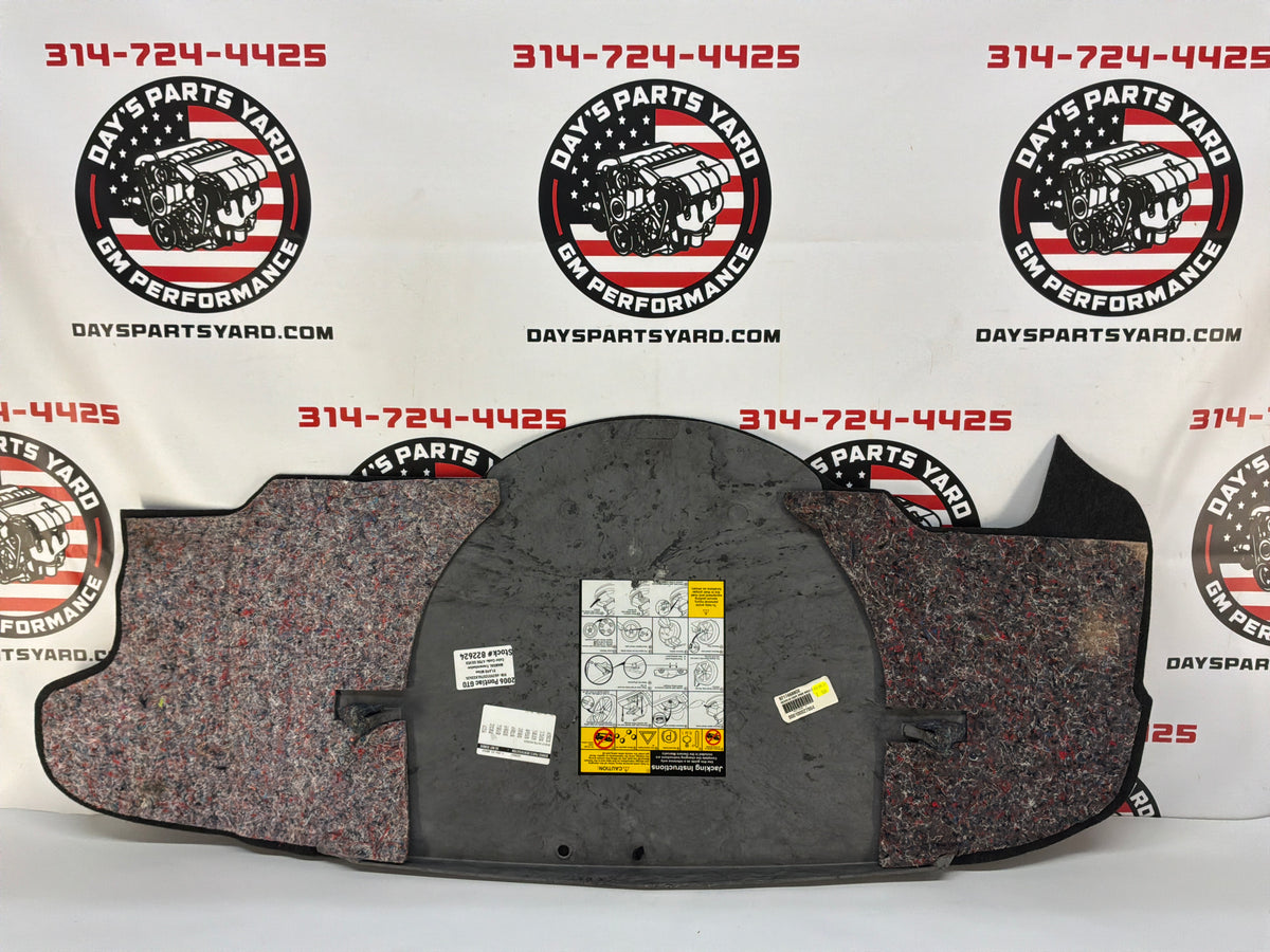 2006 Pontiac GTO Spare Wheel Tire Trunk Carpet Cargo Cover OEM