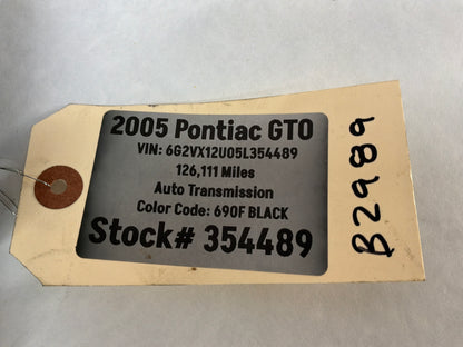 2005 Pontiac GTO Battery Tray Bracket Mount OEM