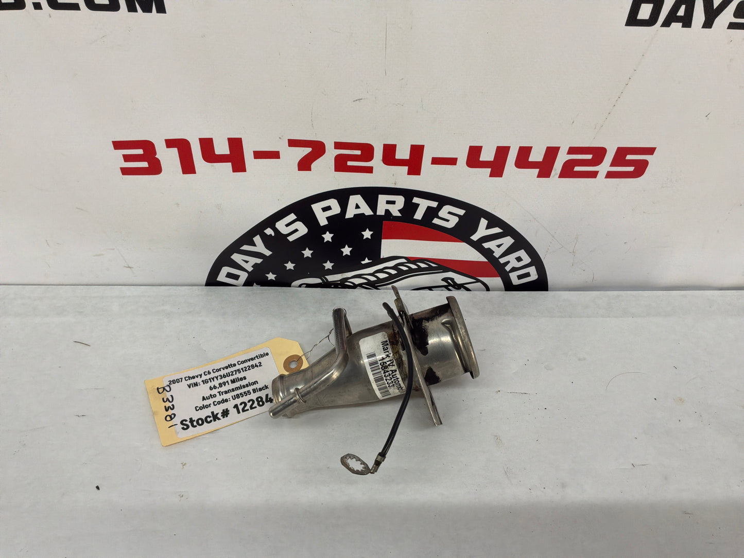 2007 C6 Corvette Convertible Fuel Tank Filler Neck OEM