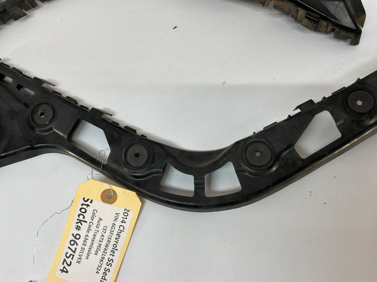 2014 Chevy SS Sedan RH & LH Rear Bumper Brackets Guides Supports OEM