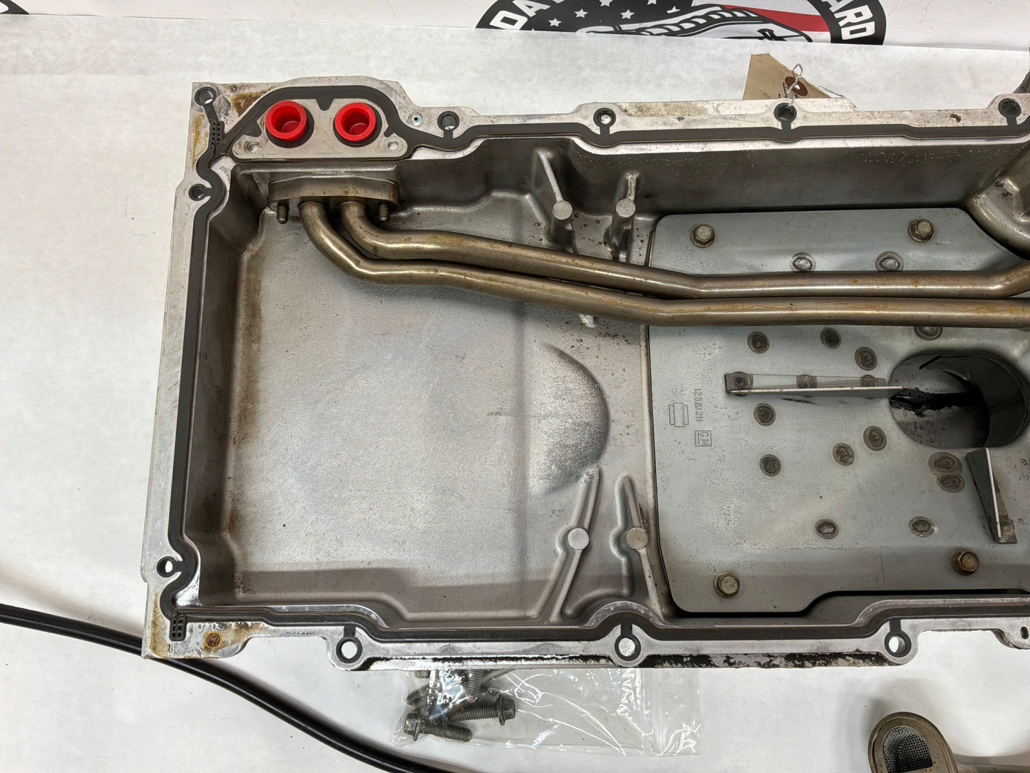 2005 Pontiac GTO Complete Oil Pan Assembly Pick Up Tube Windage Tray Dip Stick OEM