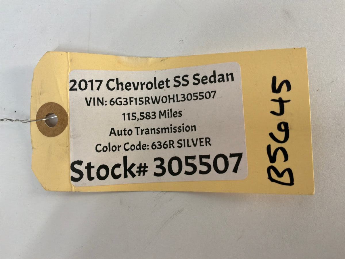 2017 Chevy SS Sedan Improved Racing Widget Baffle Tray Aftermarket