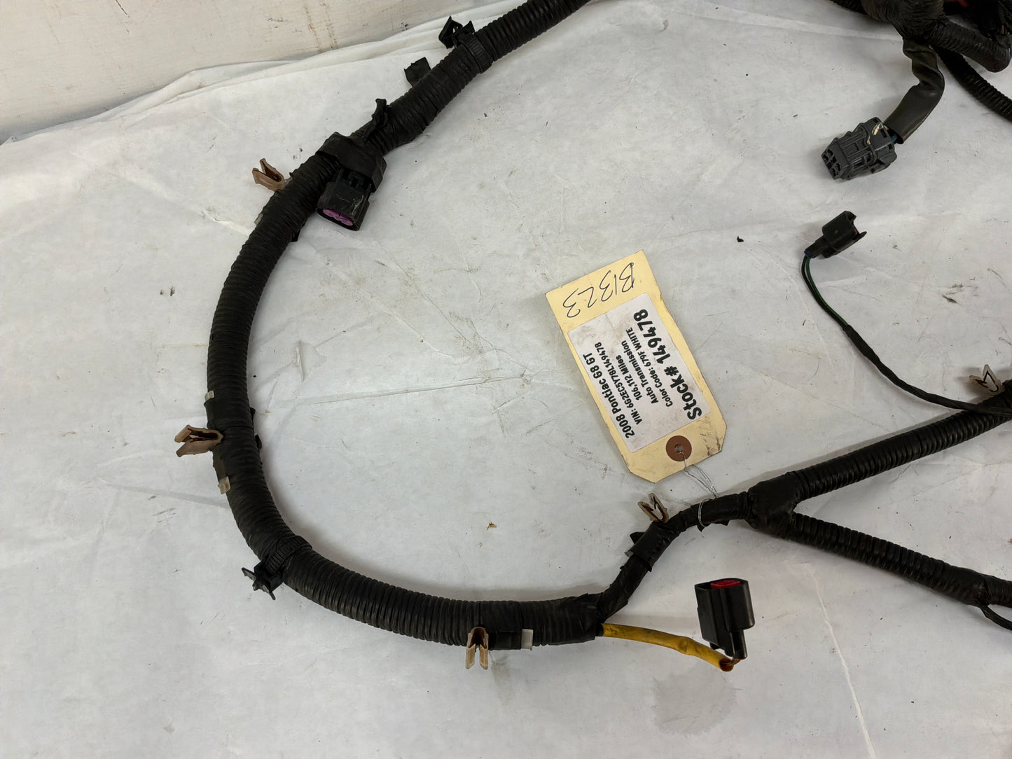 2009 Pontiac G8 Radiator Core Support Head Light Lamp Wiring Wire Harness OEM