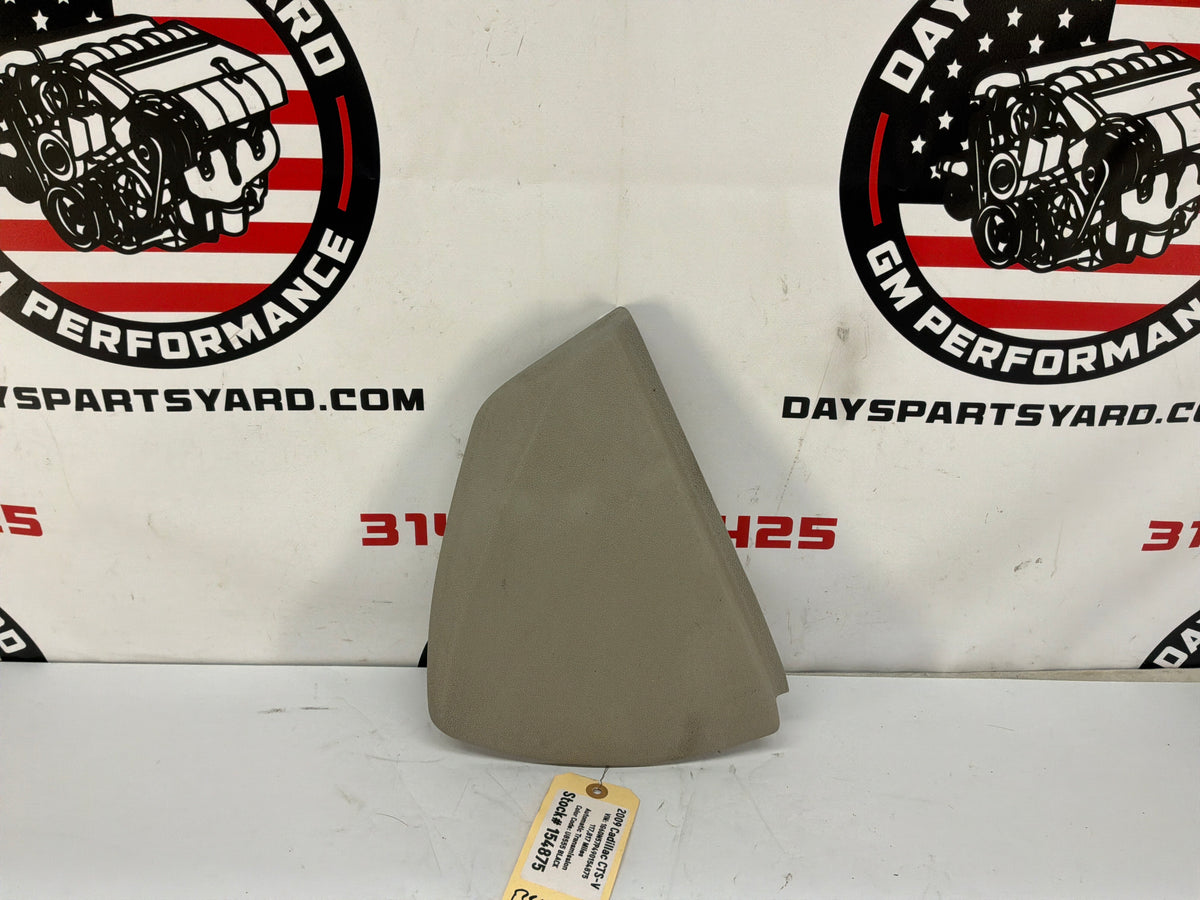 2009 Cadillac CTS-V LH Driver Dash End Cap Side Panel Trim OEM