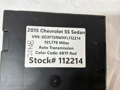 2015 Chevy SS Sedan BCM Body Control Module OEM