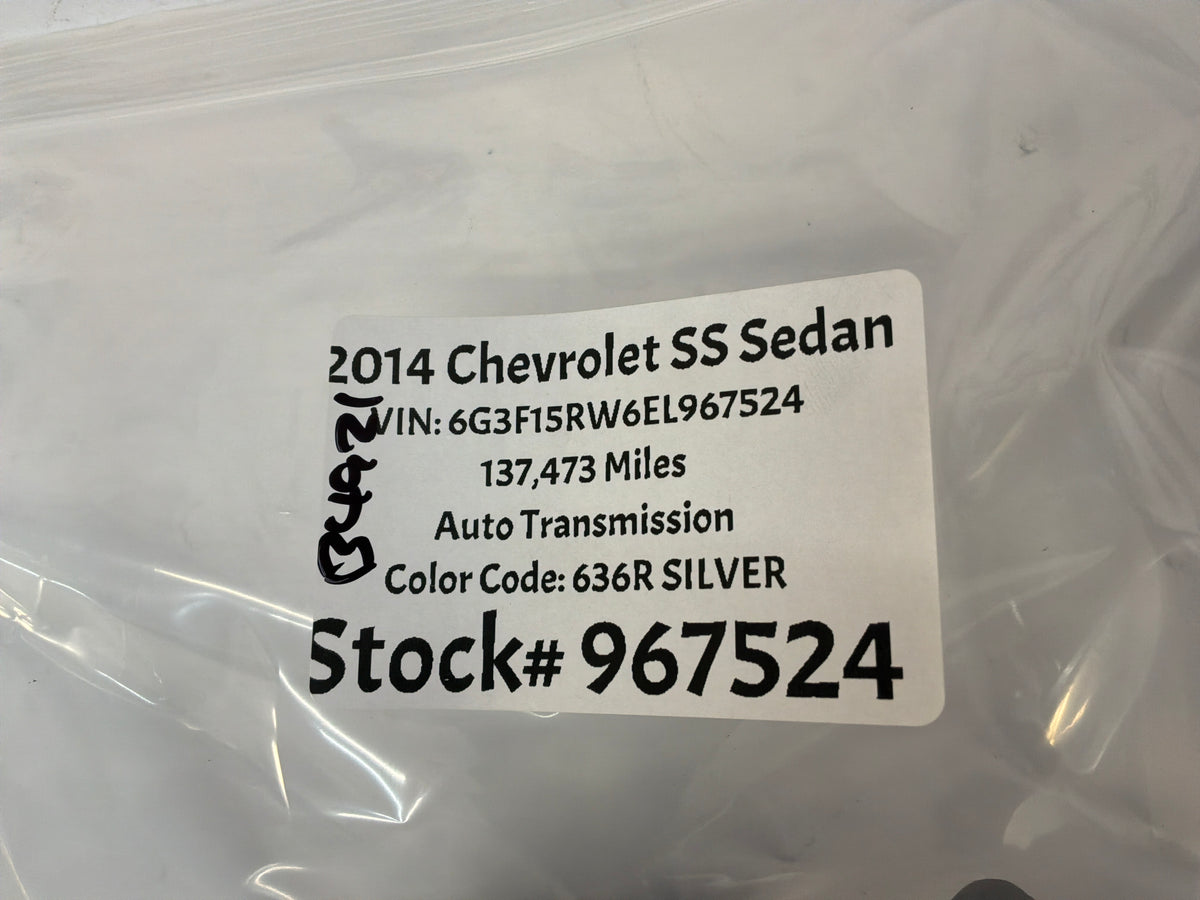 2014 Chevy SS Sedan Exhaust Muffler Hanger Bracket Set OEM