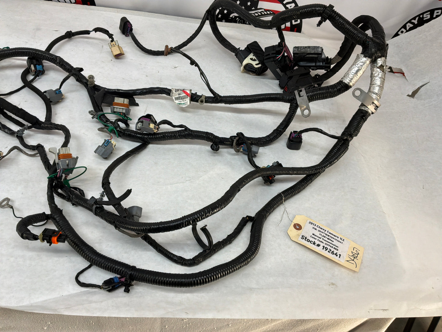 2013 Chevy Camaro 1LE Engine Motor Manual Transmission Wiring Wire Harness OEM