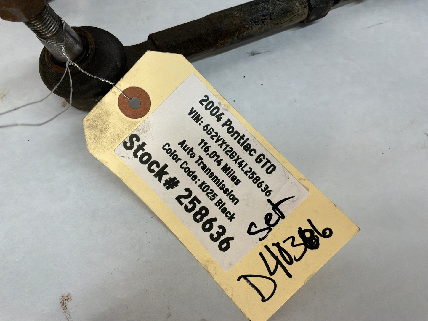 2004 Pontiac GTO RH & LH Adjustable Tie Rod Ends OEM