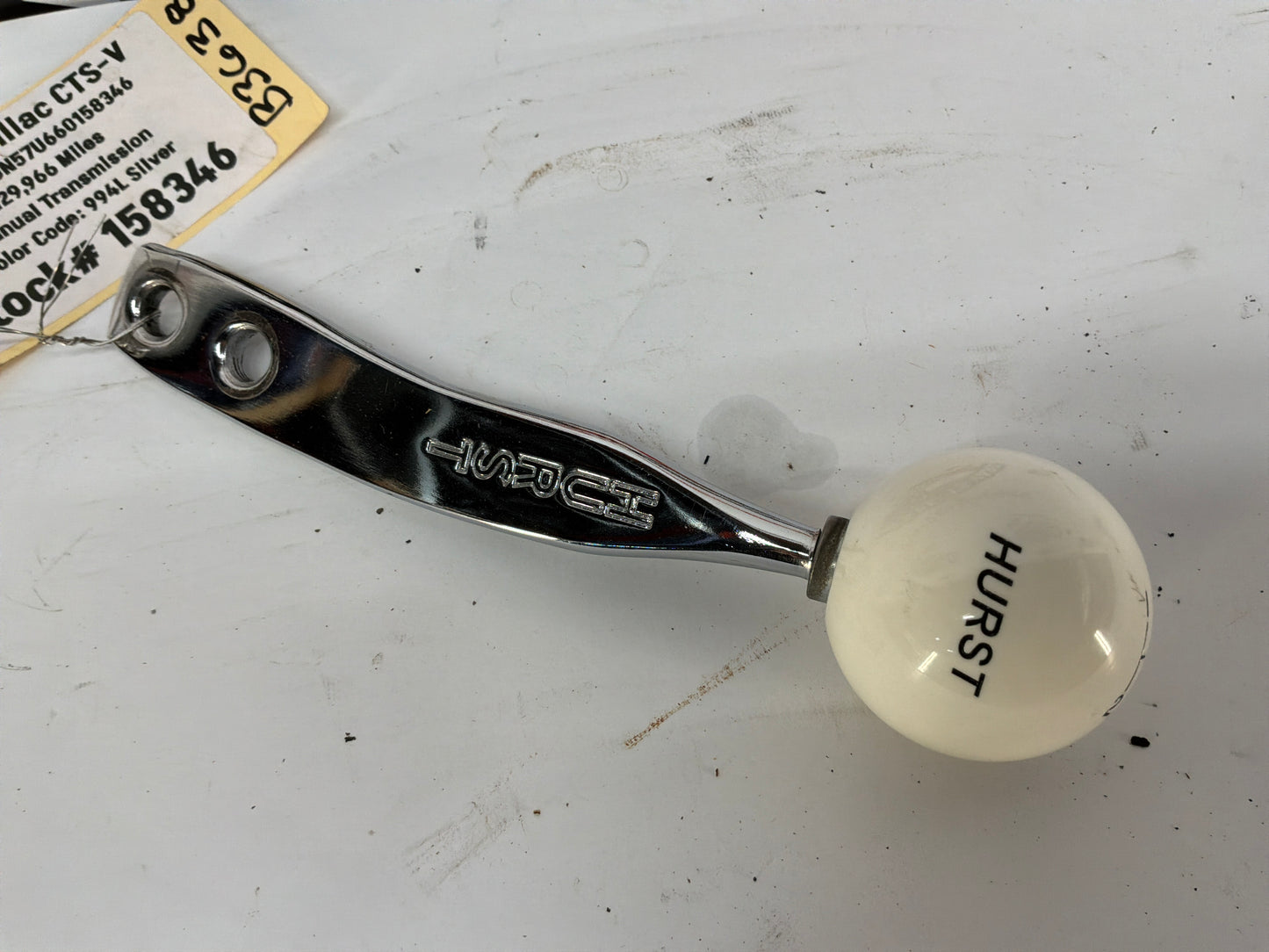 2006 Cadillac CTS-V Hurst White Classic Ball Shifter Knob 5- Speed