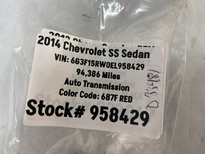 2014 Chevy SS Sedan Bumper Parking Sensor OEM - Day's Parts Yard