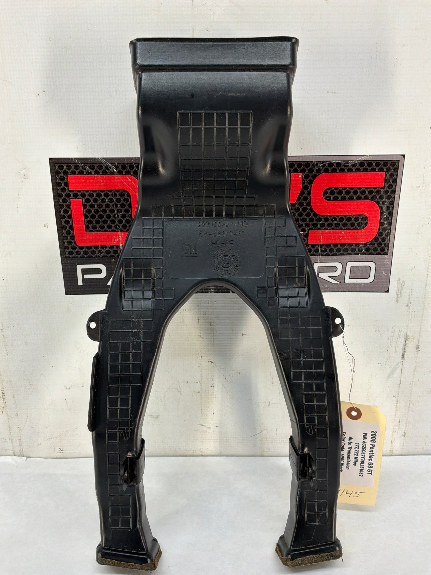 2008 Pontiac G8 GT HVAC Rear Floor Center Console Air Vent Duct OEM